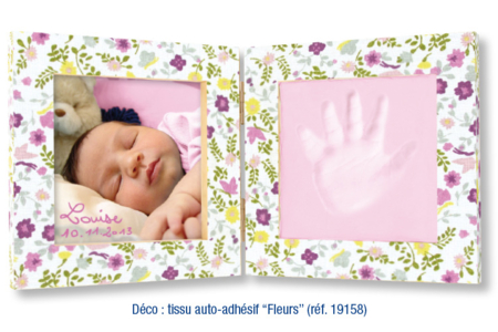 Double Baby Footprint Frame + Photo - 10 - Imprints - Molding and Casting - 10doigts.com - Imprints - Molding and Casting – 10doigts.fr