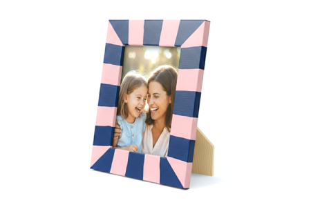 marco de madera decorado con pintura - Marcos de fotos de madera – 10doigts.fr