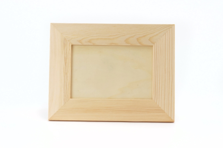 marco de madera natural a decorar - Marcos de fotos de madera – 10doigts.fr