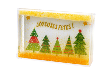 marco de purpurina para sacudir decoración navideña - Bola de nieve, Campana – 10doigts.fr