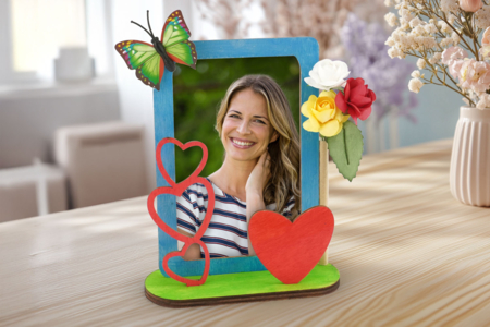 Wooden Heart Photo Frame - 2 - Decorative Photo Frames - 10doigts.com - Decorative Photo Frames – 10doigts.fr