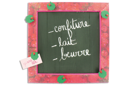 Marco cuadrado pizarra - Marcos de fotos de madera – 10doigts.fr