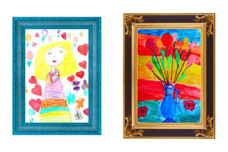 marco para dibujo infantil - Marcos de cartón – 10doigts.fr