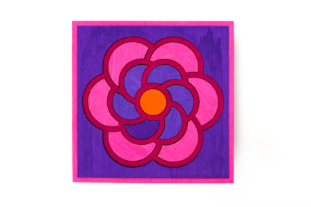 Marco para cuadros de flores en madera - Puzzles – 10doigts.fr