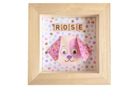 marco vitrina prénom enfants - Marcos de fotos de madera – 10doigts.fr