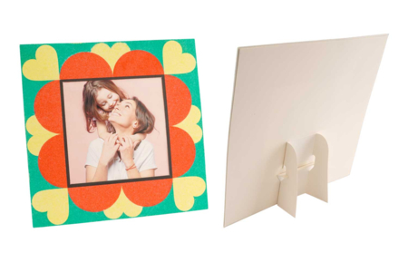 Marcos cuadrados a lijar con caballete - Marcos de fotos a decorar – 10doigts.fr