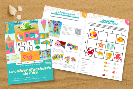 Summer Activity Book Designed with Tête à modeler - 1 - Summer Crafts - 10doigts.com - Summer Crafts – 10doigts.fr