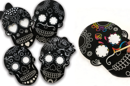 calaveras - Máscaras creativas para niños – 10doigts.fr