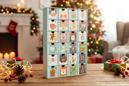 Cardboard Advent Calendar - 1 - Advent Calendars - 10doigts.com - Advent Calendars – 10doigts.fr