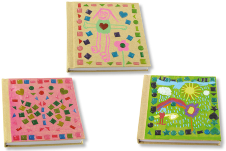 Kraft Notebooks with Mosaic Stickers - 0 - DIY Home Decor Crafts - 10doigts.com - Handicrafts Home Decor DIY – 10doigts.fr