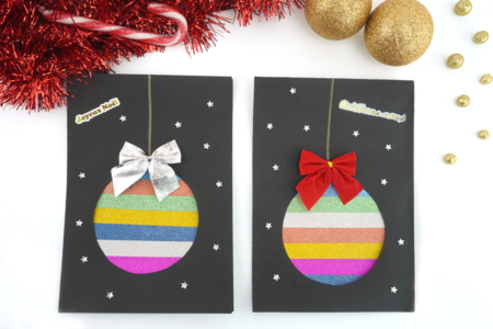 Christmas Bauble Greeting Card - 1 - Handmade Christmas Card Activities - 10doigts.com - Handmade Christmas Card Activities – 10doigts.fr