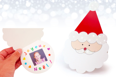 tarjeta de mensaje papá noel - Kits creativos de Navidad para los niños – 10doigts.fr