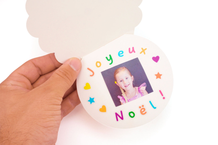 tarjeta de papa noel foto - Kits creativos de Navidad para los niños – 10doigts.fr