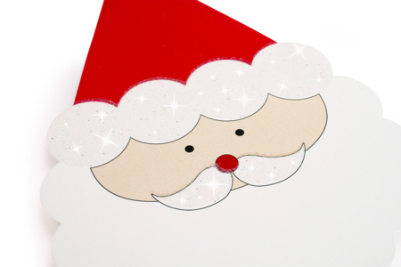 tarjeta papa noel brillante - Kits creativos de Navidad para los niños – 10doigts.fr