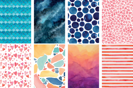 cartas de rascar modernas - Papeles con motivos – 10doigts.fr