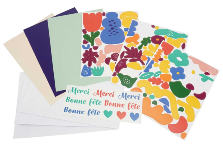 Cartas collage florales - Kits de tarjetas – 10doigts.fr