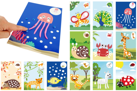 Modeling Cards + Modeling Dough - 12 Cards - 2 - Educational Kits - 10doigts.com - Educational Kits – 10doigts.fr