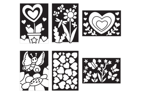 Metallic Card Kit - Nature and Hearts - 6 Cards - 1 - Paper Craft Kits - 10doigts.com - Paper Craft Kits – 10doigts.fr