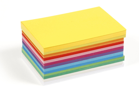 Tarjetas multicolores, 10.5 x 14.8 cm - 120 hojas - Papeles de colores – 10doigts.fr