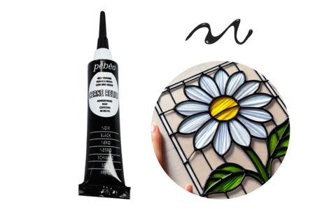 Relief Outline - Black - 1 - Glass and Ceramics Paint - 10doigts.com - Glass and Ceramics Paint – 10doigts.fr