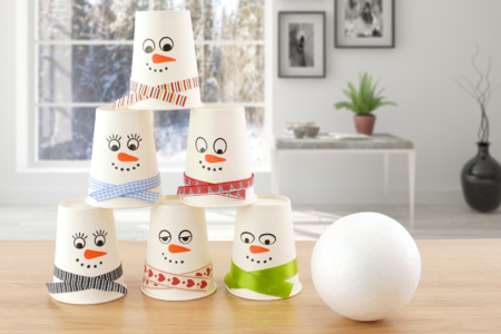 tira de nieve juguete niños - Actividades manuales niños Invierno – 10doigts.fr