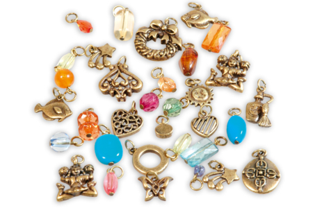 Charm's dorados con anillo - Actividades manuales para la creación de tus joyas – 10doigts.fr