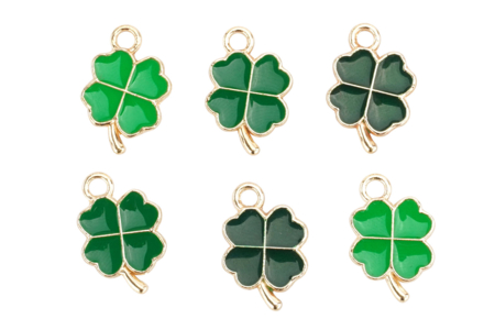 Charmas trébol de metal - Set de 6 - Perlas Pandora - Tendencias Joyas – 10doigts.fr