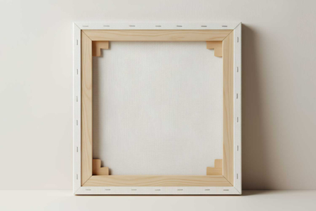 Square Frames - Linen and Cotton Blend - 2 - Stretched Frames and Canvas Boards - 10doigts.com - Stretched Frames and Canvas Boards – 10doigts.fr