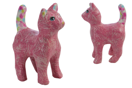 gato de pie para decorar - Animales de cartón – 10doigts.fr