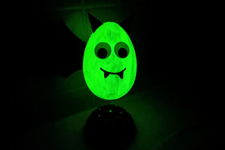 murciélago fosforescente halloween - Actividades manuales Halloween – 10doigts.fr