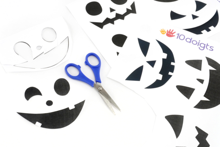 calabaza para cortar - Actividades manuales Halloween – 10doigts.fr