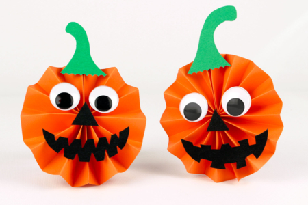 calabaza de halloween en papel manualidades fáciles niños - Actividades manuales Halloween – 10doigts.fr