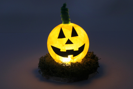 Glowing Halloween Pumpkin - 2 - Halloween Crafts - 10doigts.com - Halloween Crafts – 10doigts.fr