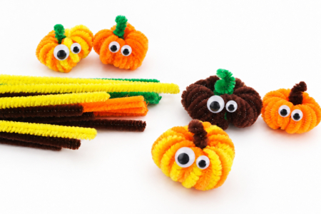 Calabazas de otoño para Halloween con orugas - Manualidades para Halloween – 10doigts.fr