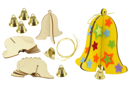 campanas de Pascua de madera - Soportes de Pascua para decorar – 10doigts.fr