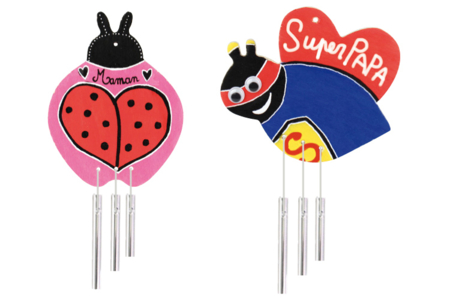 carillón de mariquita - Suspensiones decorativas de madera – 10doigts.fr