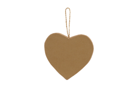 Corazón de cartón kraft grueso - Guirnaldas y colgantes de Navidad – 10doigts.fr