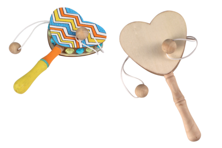 Heart Tam-Tam - 1 - Wooden Instruments - 10doigts.com - Wooden Instruments – 10doigts.fr
