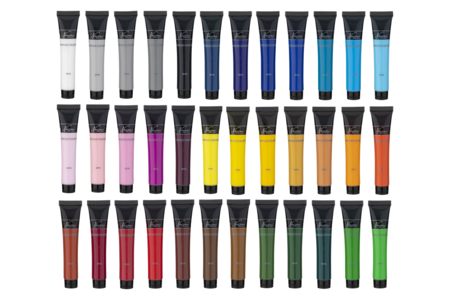 cajón de 36 tubos de pintura acrílica - Pintura acrílica mate – 10doigts.fr