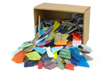 Cajón de 550 mosaicos de vidrio pulido,  - Mosaicos de vidrio – 10doigts.fr