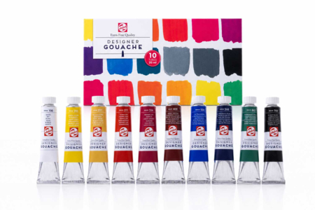 Extra-fine gouache set - 10 x 20 ml - Artist-grade gouache: opaque and vibrant colors – 10doigts.fr