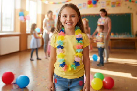 collar de flores hawaiano - Disfraces para hacer uno mismo – 10doigts.fr