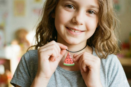 collier pastèque - Actividades manuales de modelado – 10doigts.fr