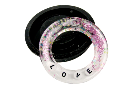 collar de resina perlas - Abalorios mensajes – 10doigts.fr