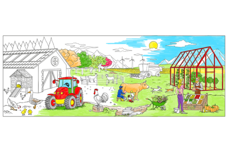 dibujos para colorear la granja - Soportes de Colorear – 10doigts.fr