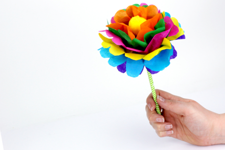 Make a Paper Flower: Easy Method - 4 - Mother's Day Crafts - 10doigts.com - Mother's Day Crafts – 10doigts.fr