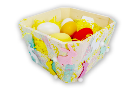cesta conejo de pascua - Pegatinas de fieltro – 10doigts.fr