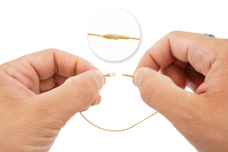 Gold Clip Straps - 100 Pieces - 2 - Wrapping Twine - 10doigts.com - Wrapping Twine – 10doigts.fr