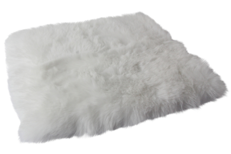White Synthetic Fur - 20 x 20 cm Cut - 1 - Fabric Coupons - 10doigts.com - Fabric Coupons – 10doigts.fr