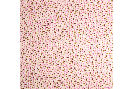 Printed Fabric Coupon, Pink and Brown Dots - 43 x 53 cm - 2 - Fabric Coupons - 10doigts.com - Fabric Coupons – 10doigts.fr